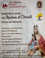 Solennità della Madonna di Coromoto